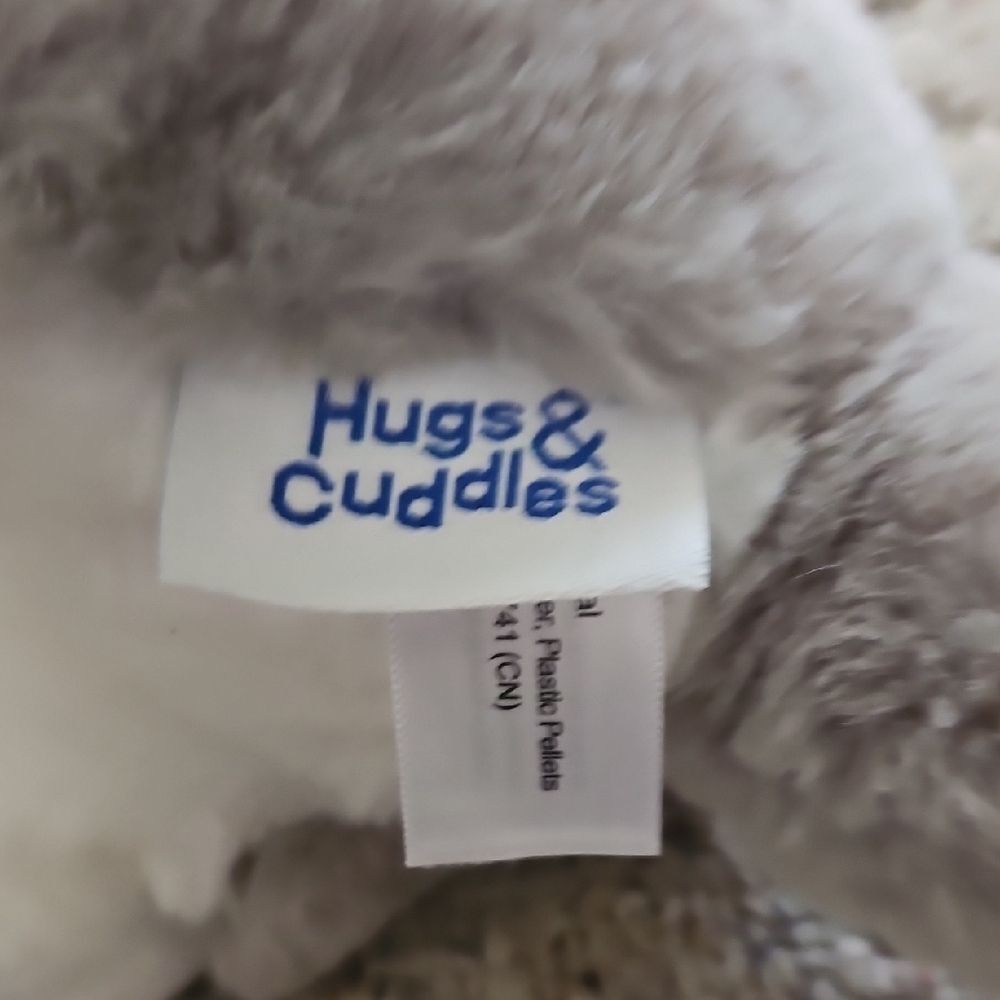 Hugs & Cuddles Husky Dog Plush Stuffed Animal Blue Eyes Gray White Soft Toy - Picture 8 of 11